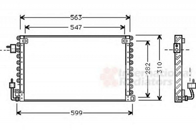 VAN WEZEL 40005180 -  Конденсатор, кондиционер